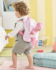 BB12" Plush Backpack Baby Doll Carrier
