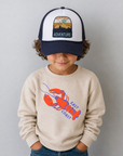 Kids Crewneck Sweatshirt- East Coast Lobster