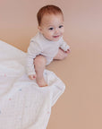 Muslin Swaddle Nautical Ocean Baby Organic Whale Crab Gift: Blue