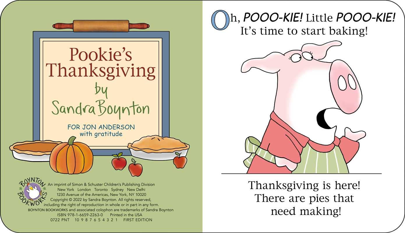 Pookie's Thanksgiving by Sandra Boynton: Board Book