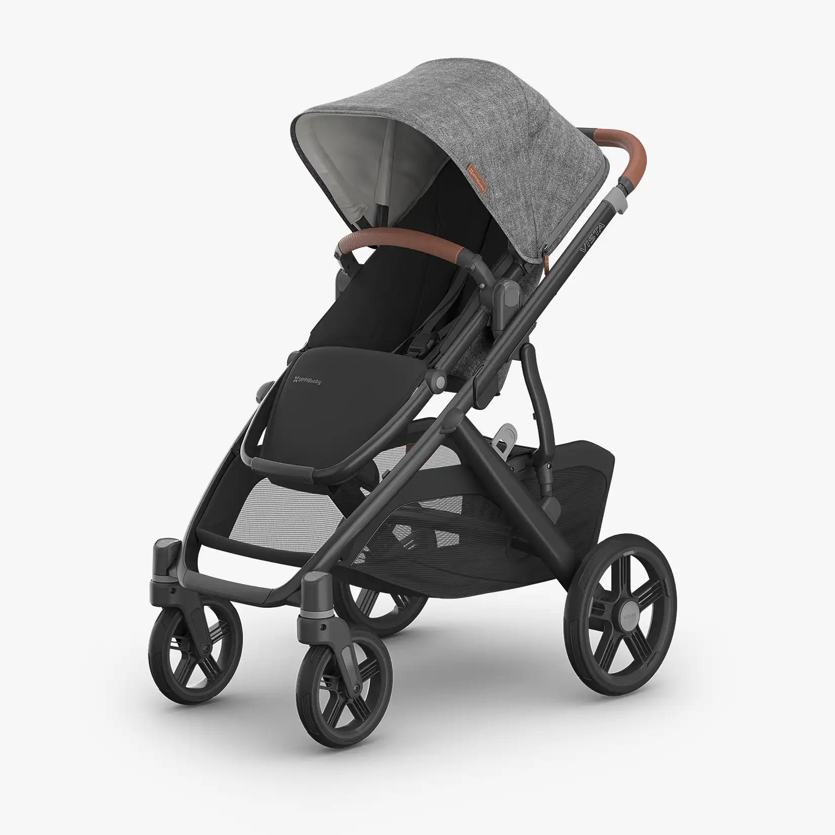 Uppababy Vista V3 Stroller Greyson - Charcoal Mélange | Carbon Frame