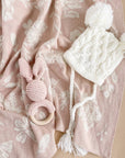 Teether Bunny Pink Rattle Spring Summer Baby Gift: Pink