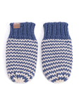 Baby/ Toddler Kids Thumbless Winter Mittens, Stripe Pattern