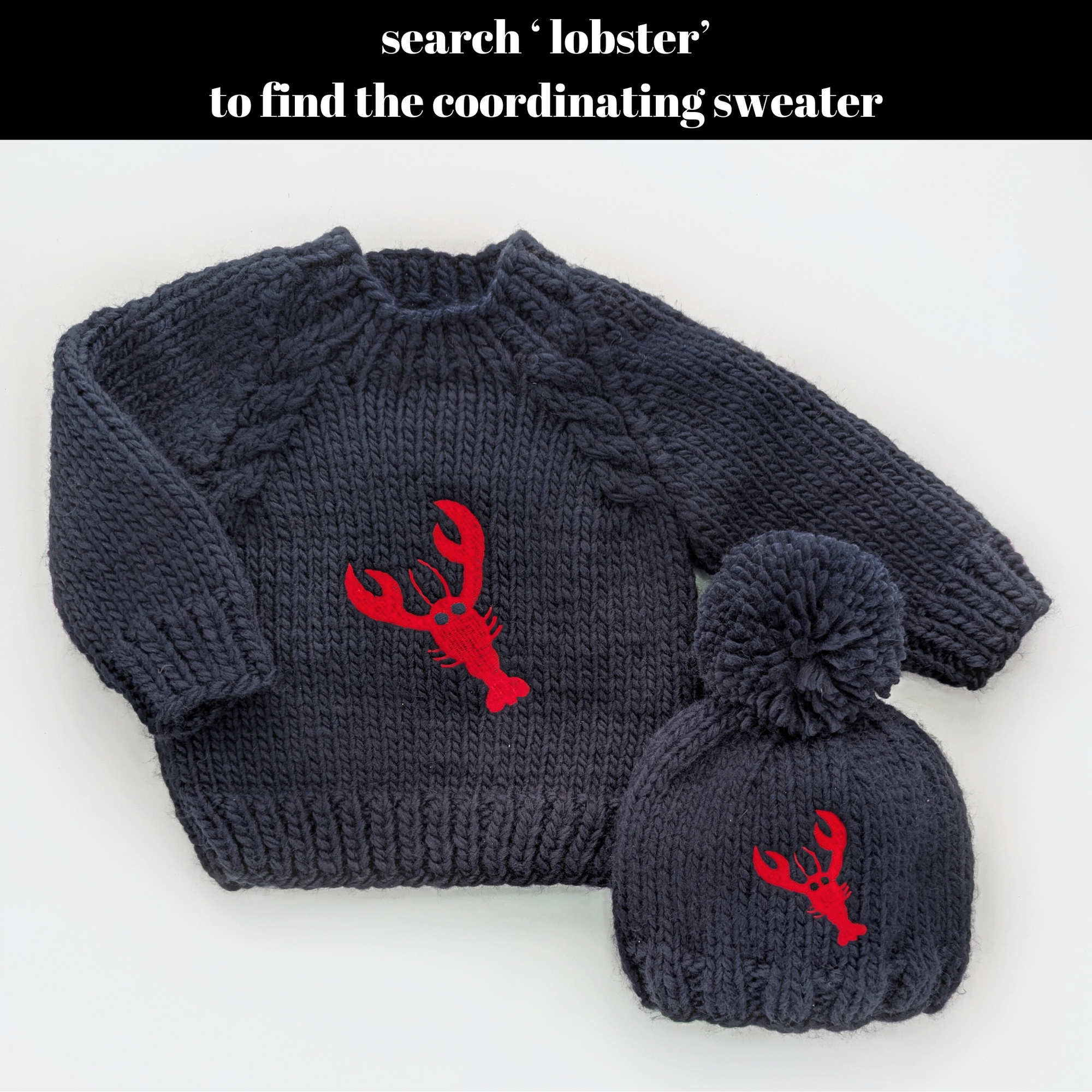 Lobster Winter Hat for Baby & Kids