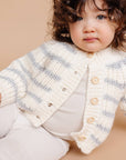 Rib Knit Stripe Cardigan