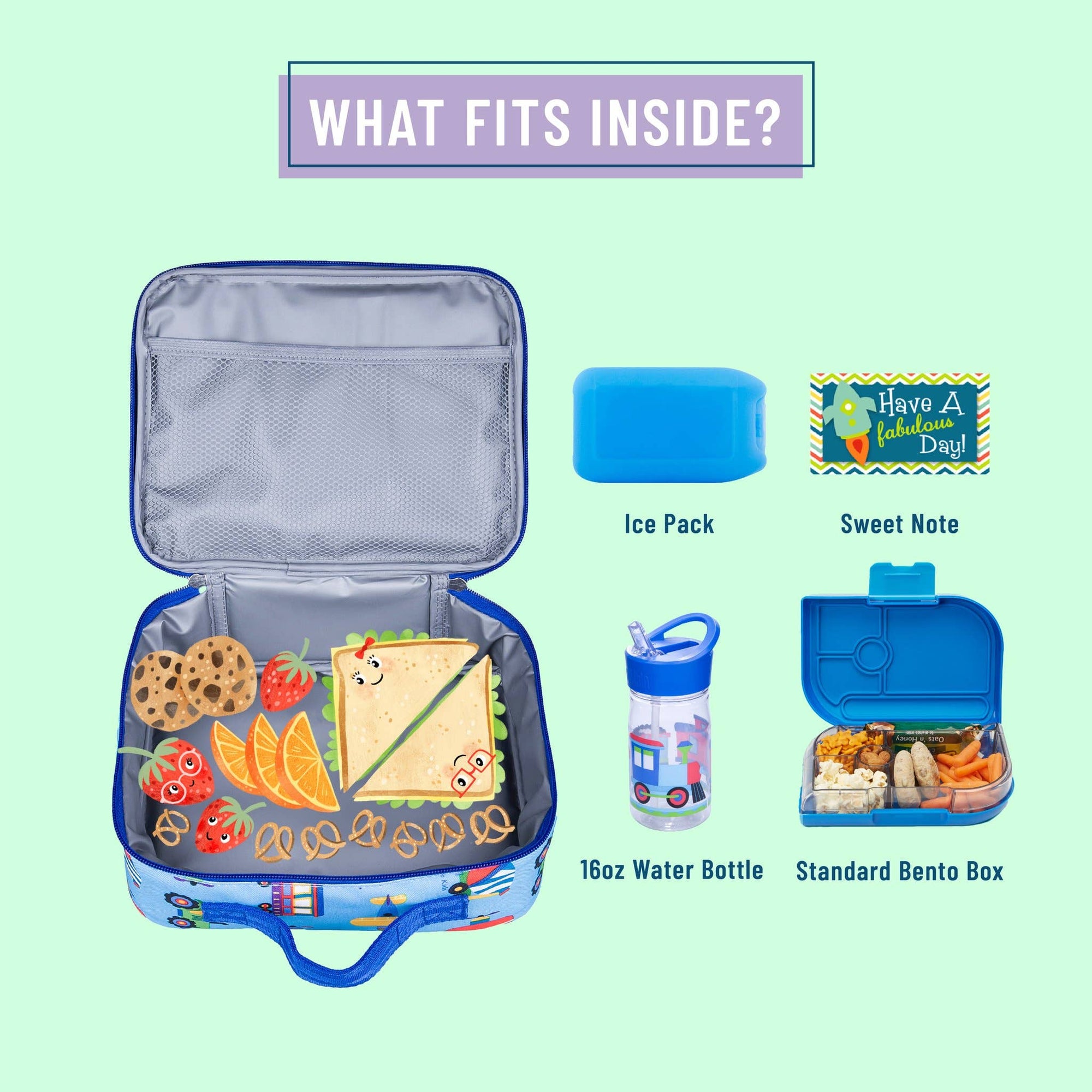 Trains Planes and Trucks Lunch Box