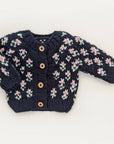 Bitty Blooms Indigo Cardigan Sweater for Baby & Toddlers