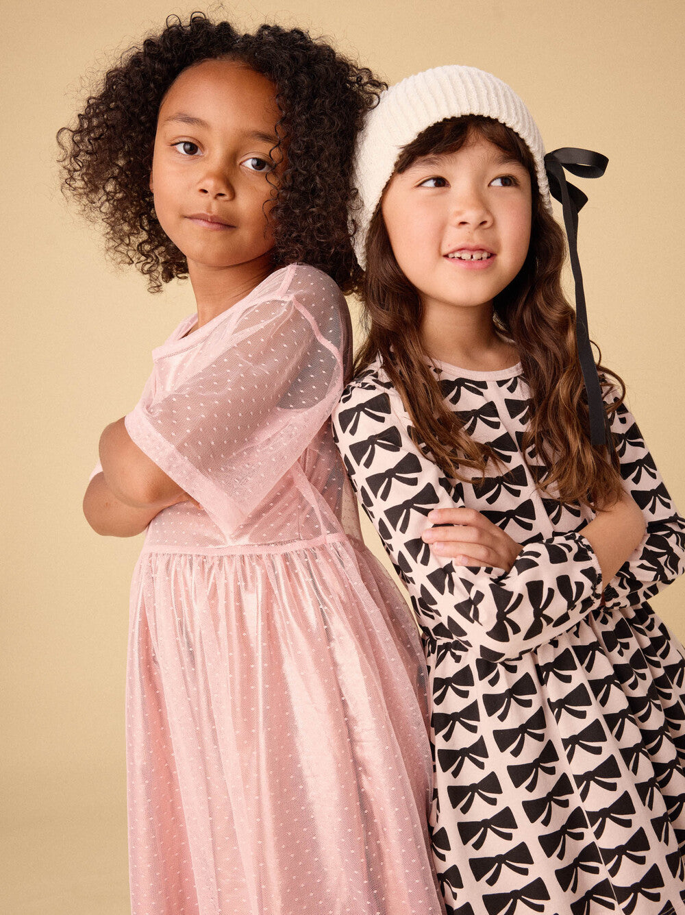 Tea Blouson Sleeve Pocket Dress Bows
