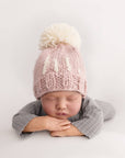 Hi. Rosy Hand Knit Winter Hat