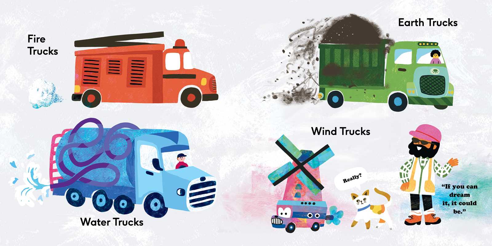 Trucky Roads by Lulu Miller: Hardcover; 40 pages / English