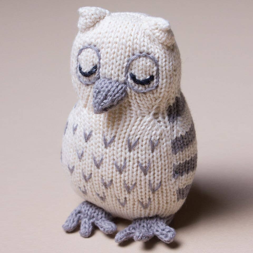 Owl Toy Baby Rattle