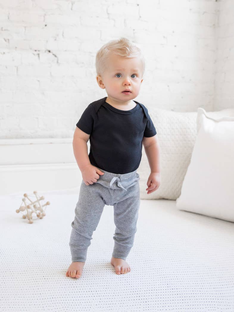 Organic Baby and Kids Cruz Jogger - Heather Grey
