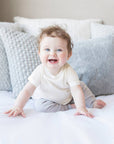 Organic Baby and Kids Classic Crew Neck Tee - Natural