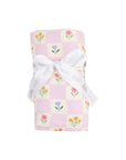 Floral Check Swaddle Blanket