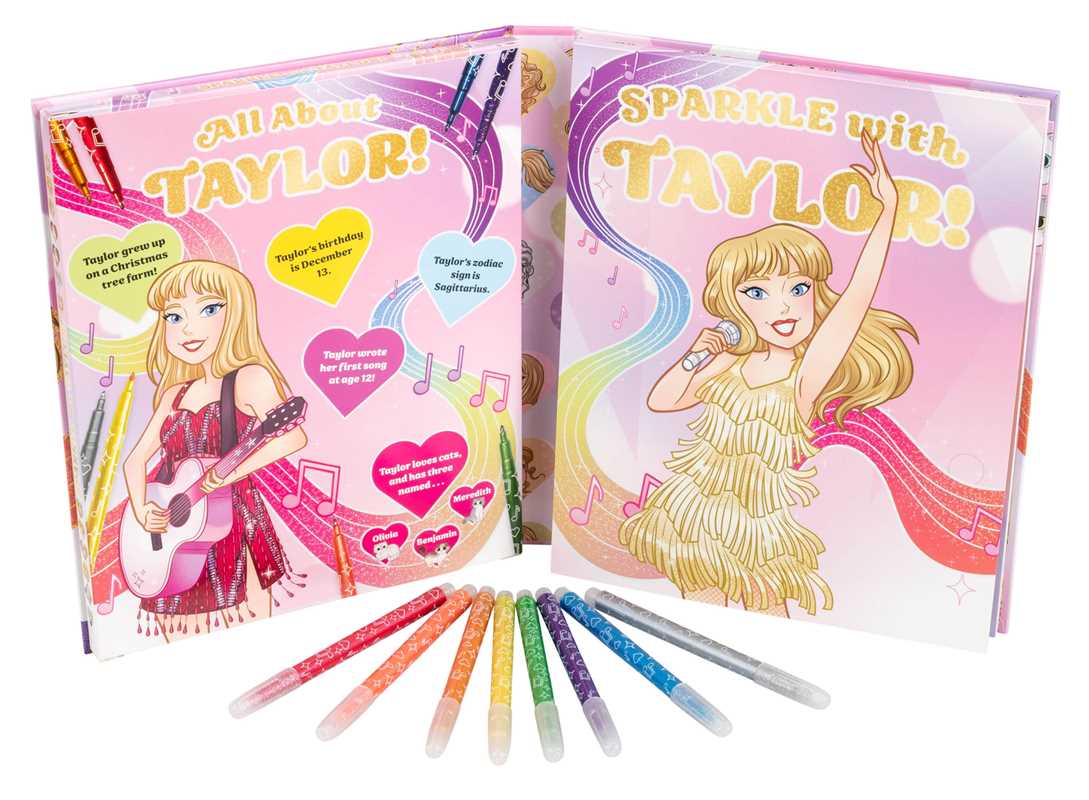 Sparkle with Taylor! A Glitter Coloring Kit by Editors of Silver Dolphin Books: Kit - Paperback; 64 pages / English