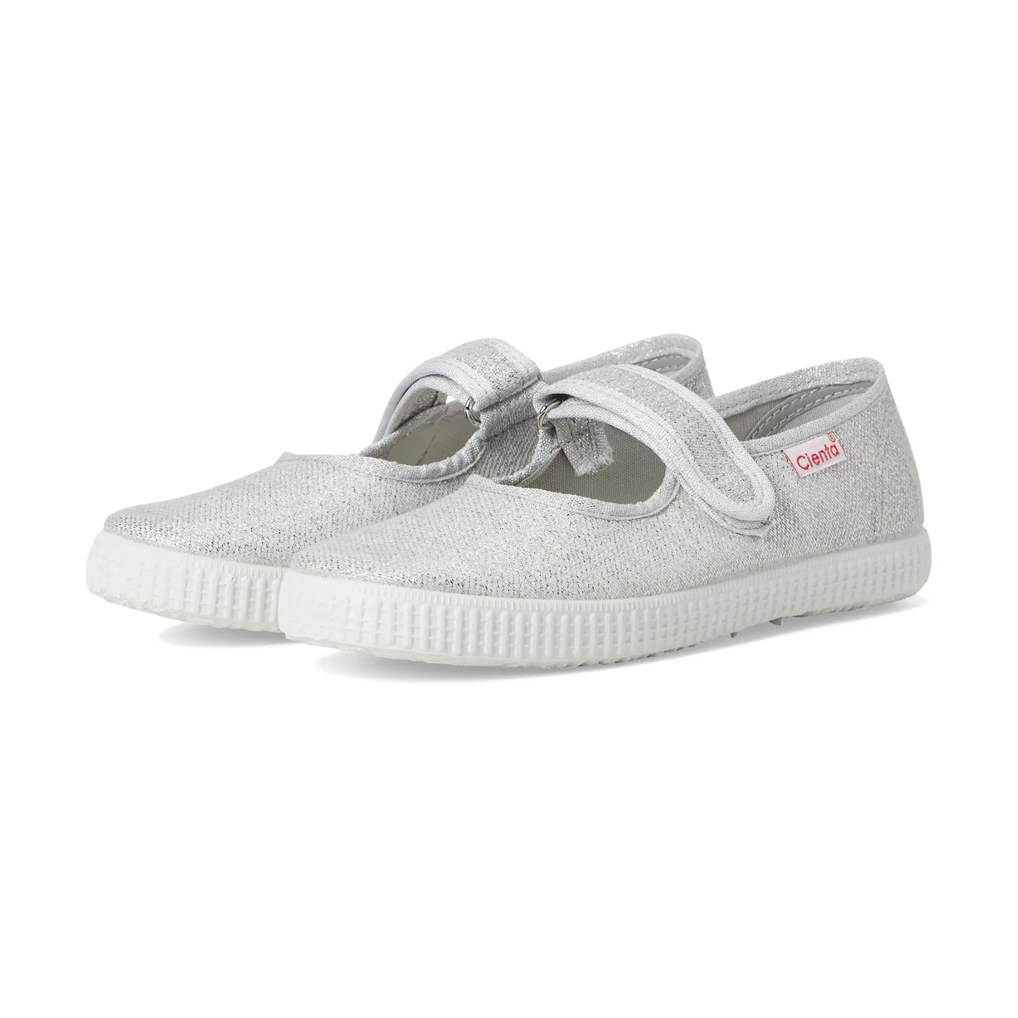 Cienta Mary Metallic Silver Jane Shoes