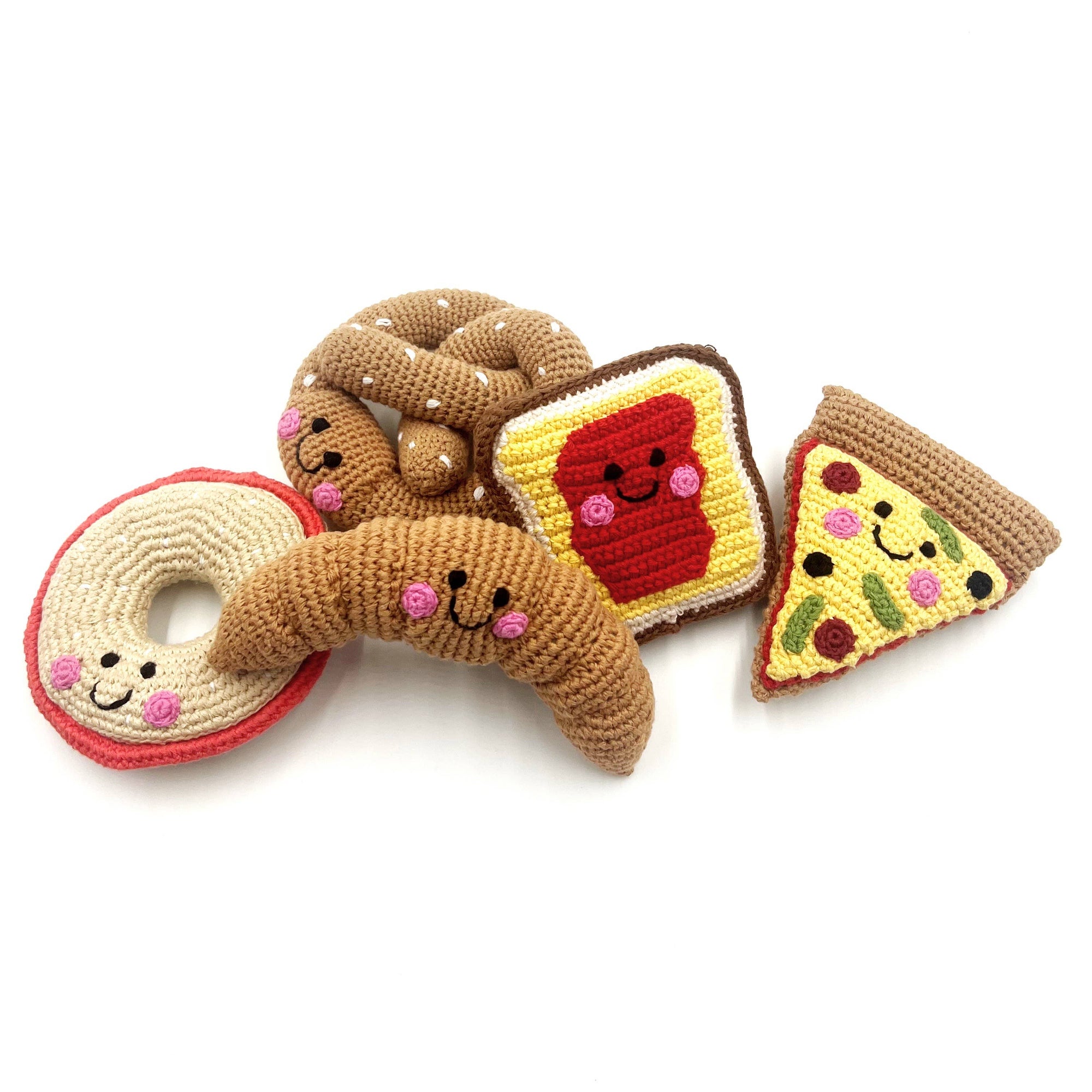 Salmon Bagel Pretend Play Food Rattle