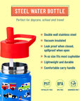 Heroes 14 oz Stainless Steel Water Bottle