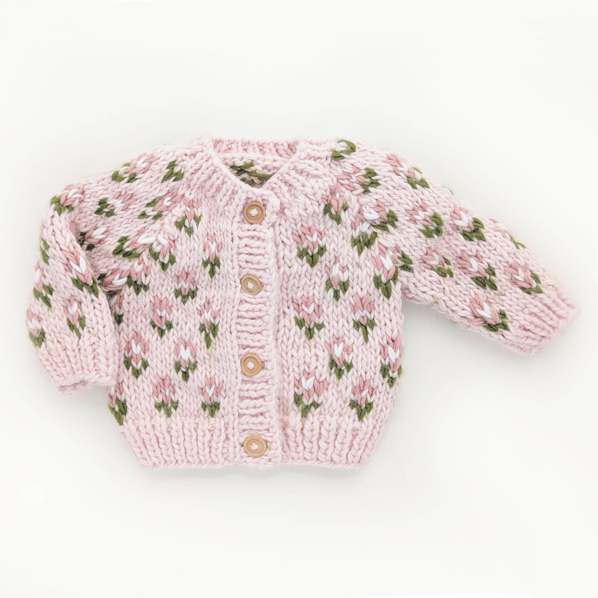 Bitty Blooms Blush Cardigan Sweater for Baby & Toddler