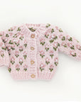 Bitty Blooms Blush Cardigan Sweater for Baby & Toddler