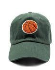 Basketball Patch Baseball Hat: Hunter Green / Toddler (1Y-4Y)