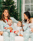 North Pole Christmas Women’s Button Front Pajama Set