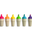 Sweet Scoops: Neon Highlighters - Strawberry Scent (Set of 6)
