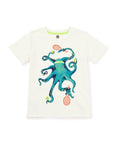 Tea Collection Octo Tennis Graphic Tee, Chalk |Mockingbird Baby & Kids