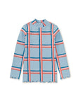 Tea Collection Ribbed Long Sleeve Tee, Painted Windowpane Plaid |Mockingbird Baby & Kids