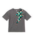 Tea Collection Lightning Bolt Graphic Tee, Thunder |Mockingbird Baby & Kids
