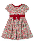 Organic Ruffle Collar Sateen Baby Dress London Floral