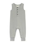 Organic Baby Wade Henley Tank Waffle Romper - Mist