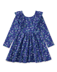 Ruffle Shoulder Ballet Dress - Scottish Floral
