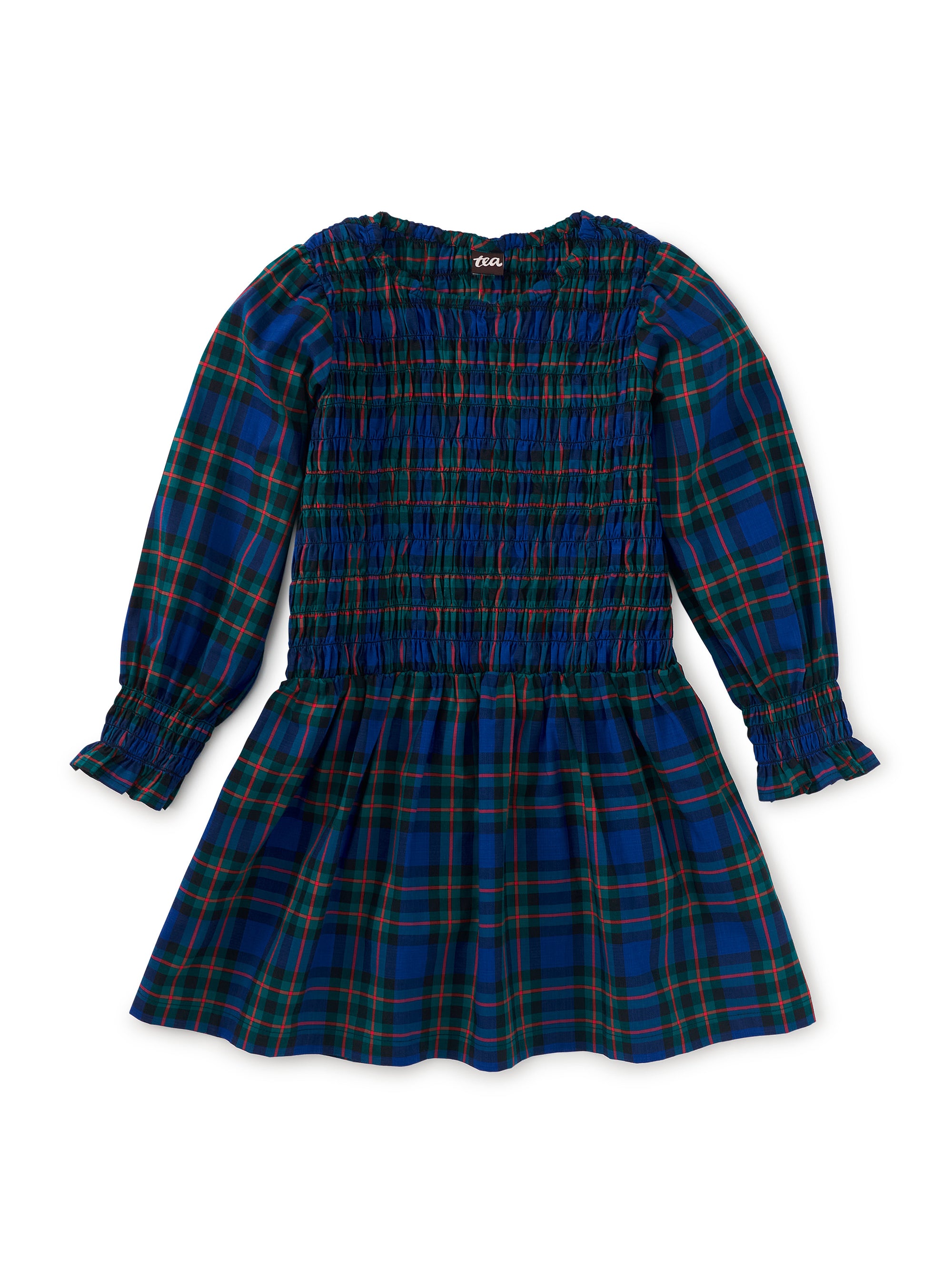 Tea Smocked Woven Blouson Dress