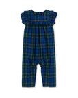 Tea Plaid Ruffle Baby Romper