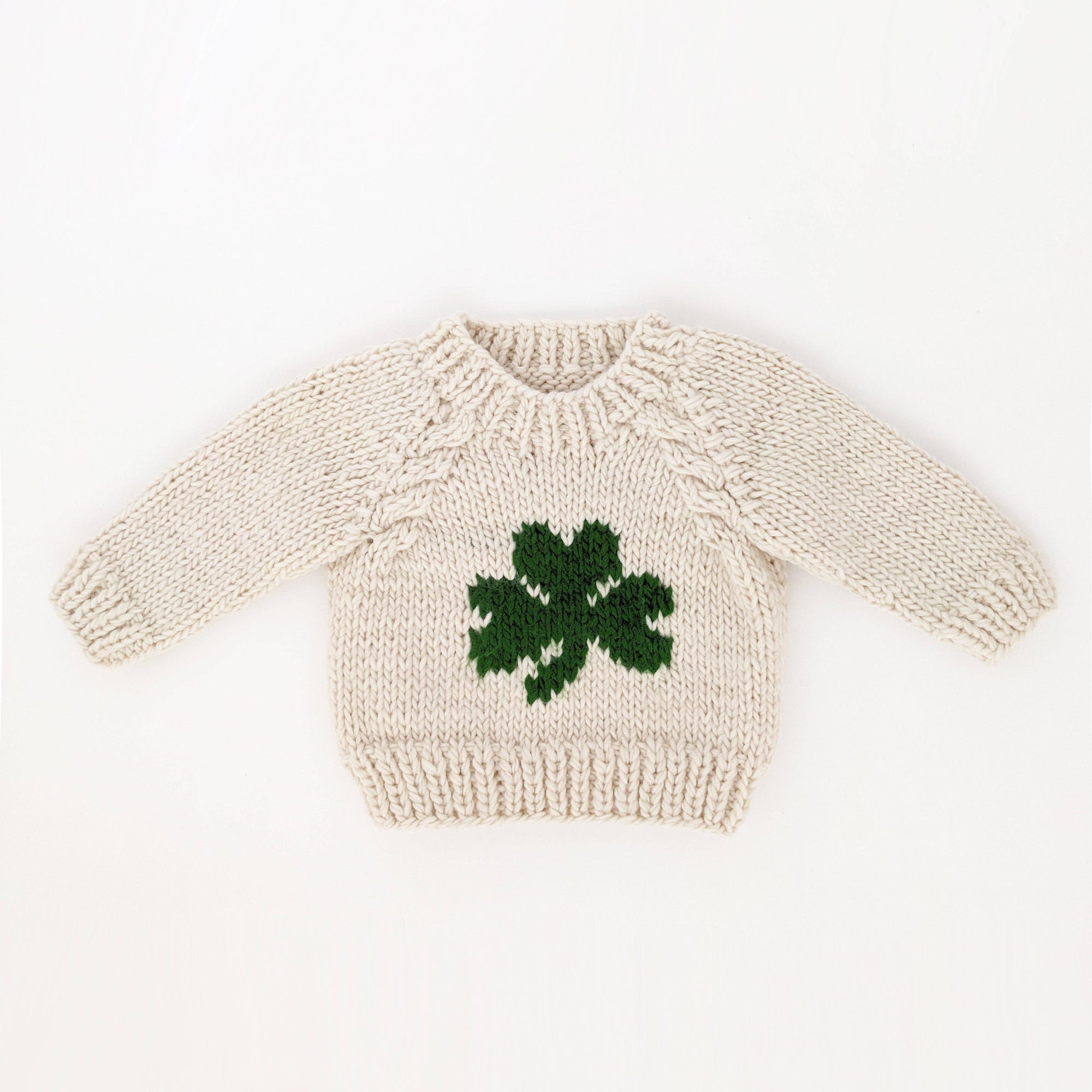 Shamrock Crew Neck Knitted Sweater