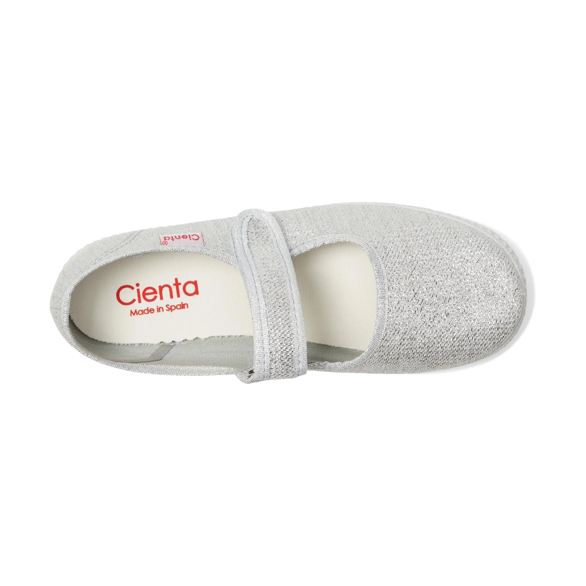Cienta Mary Metallic Silver Jane Shoes