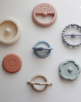 Classic Silicone Stacking Teething Ring Toy
