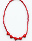 Heart Necklace : Red