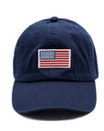 Flag Patch Baseball hat: Denim / Toddler (1Y-4Y)