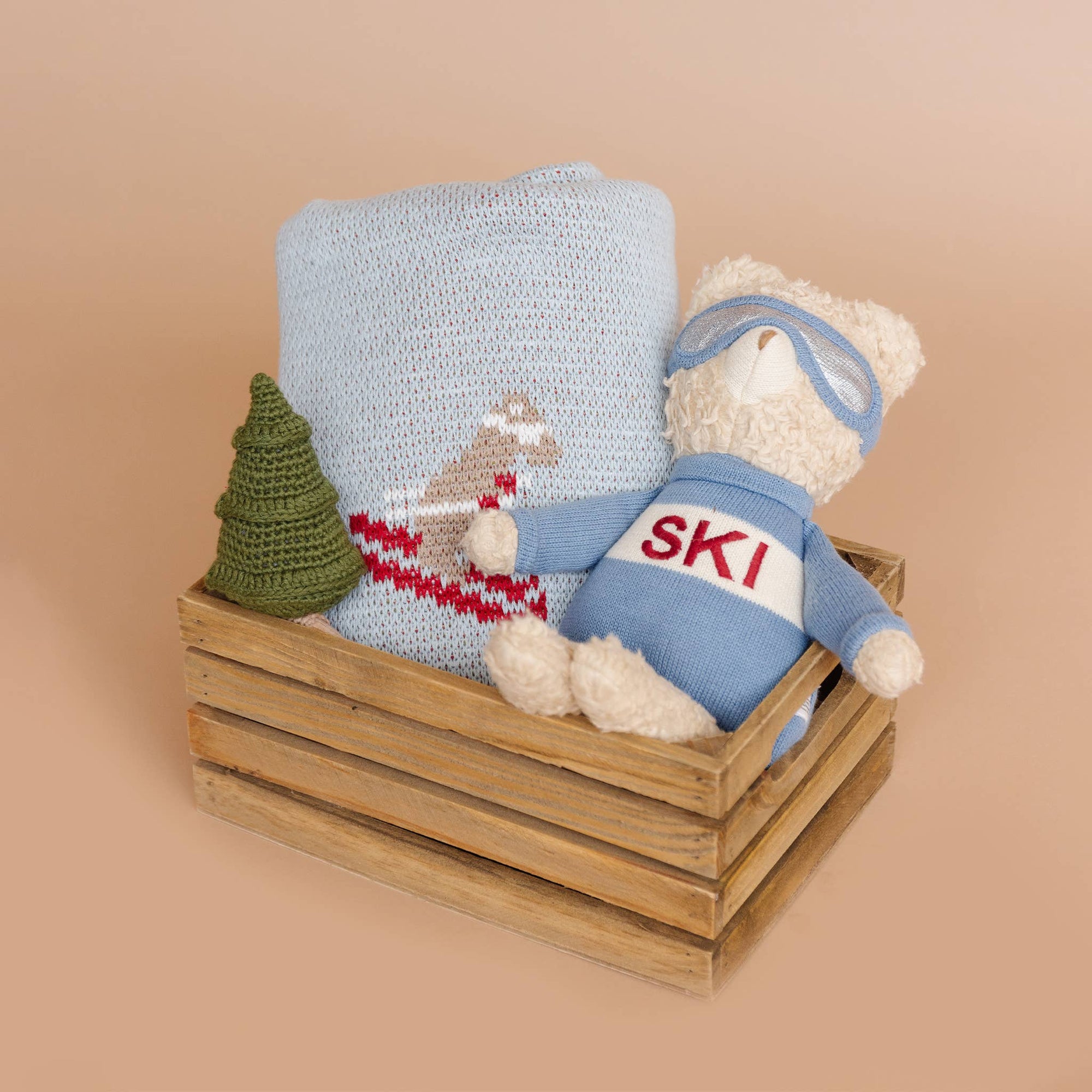 Cotton Crochet Rattle Teether Tree | Fall Christmas Forest