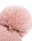 Girls Knit Heart Beanie Light Pink