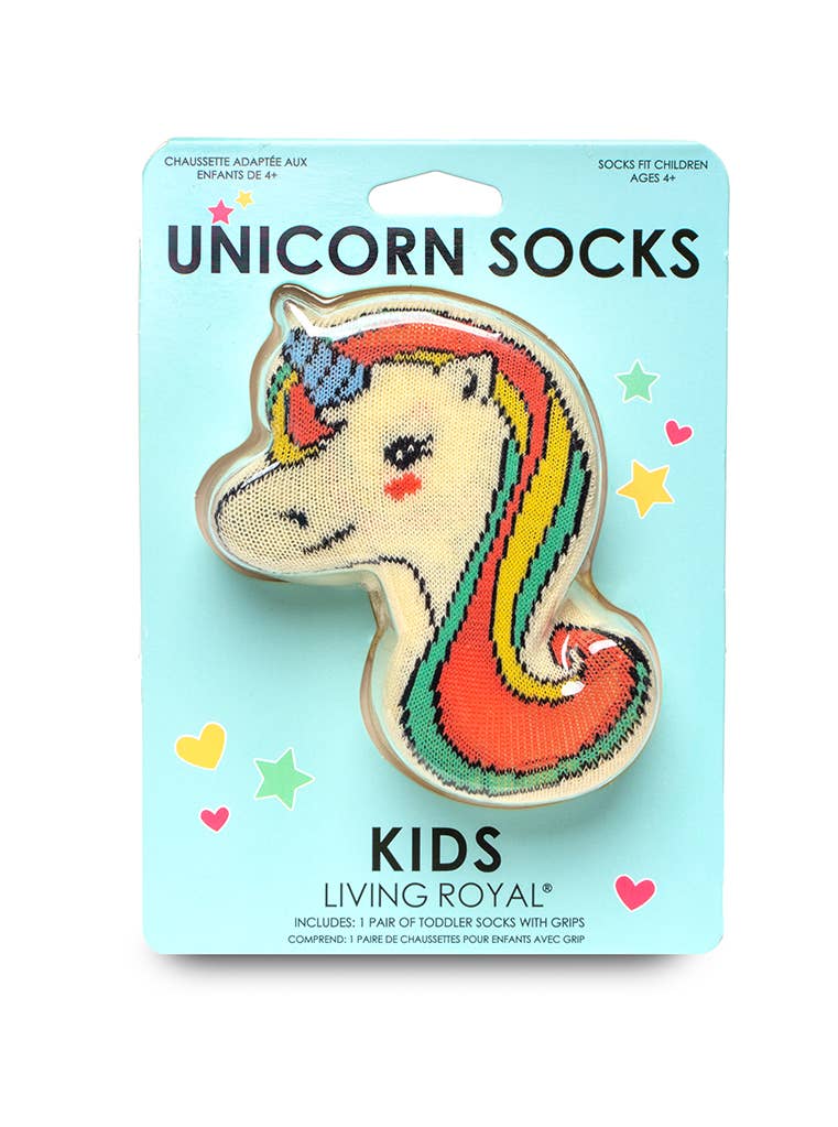 3D Packaged Unicorn Crew Socks