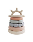 Classic Silicone Stacking Teething Ring Toy