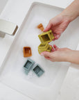 Construction Vehicle Mold Free Silicone Bath Toy Set