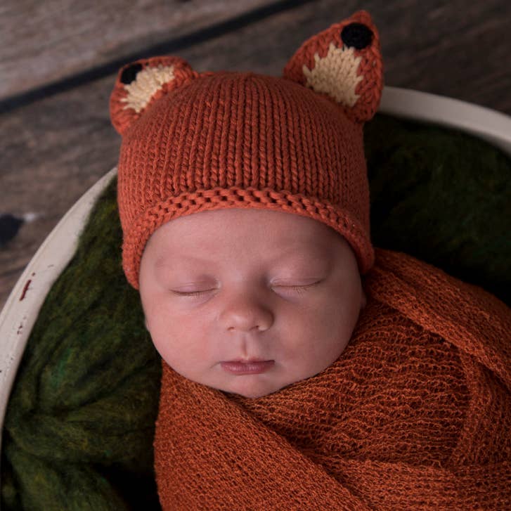 Newborn Baby Fox Beanie Hat