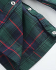 Blue, Green Red Plaid Christmas Santa Smocked Longalls