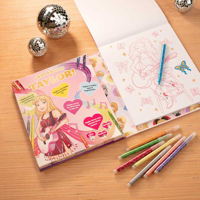 Sparkle with Taylor! A Glitter Coloring Kit by Editors of Silver Dolphin Books: Kit - Paperback; 64 pages / English