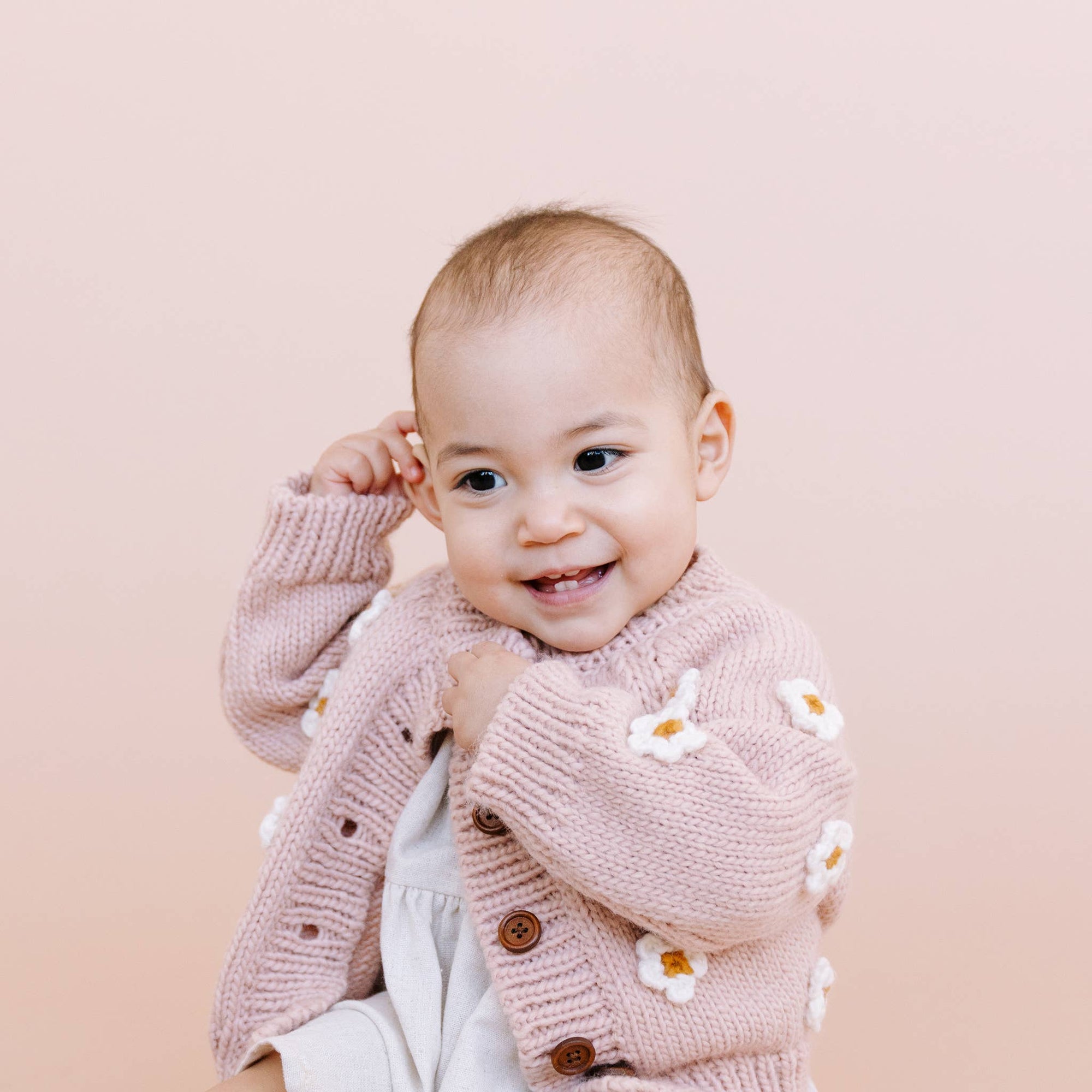 Blush Flower Cardigan Baby & Toddler Cardigan Sweater