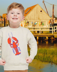 Kids Crewneck Sweatshirt- East Coast Lobster